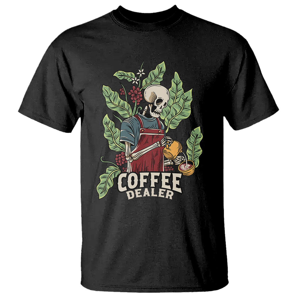 skeleton-barista-t-shirt-coffee-dealer-latte-lover