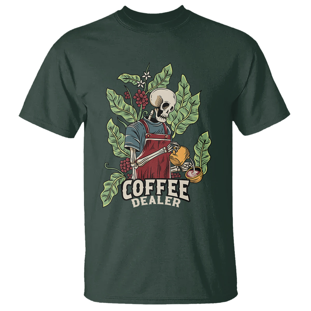 skeleton-barista-t-shirt-coffee-dealer-latte-lover