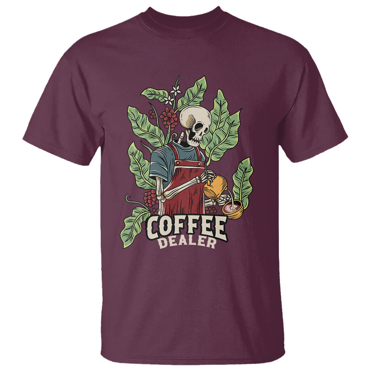 skeleton-barista-t-shirt-coffee-dealer-latte-lover