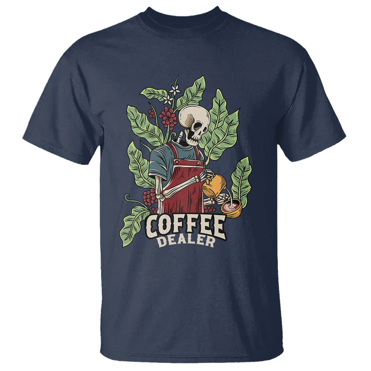 skeleton-barista-t-shirt-coffee-dealer-latte-lover
