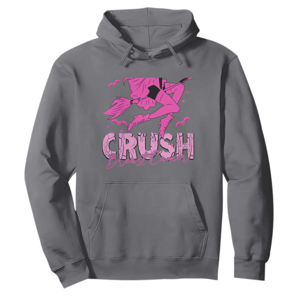 Breast Cancer Witch Hoodie Crush Pink Ribbon Halloween