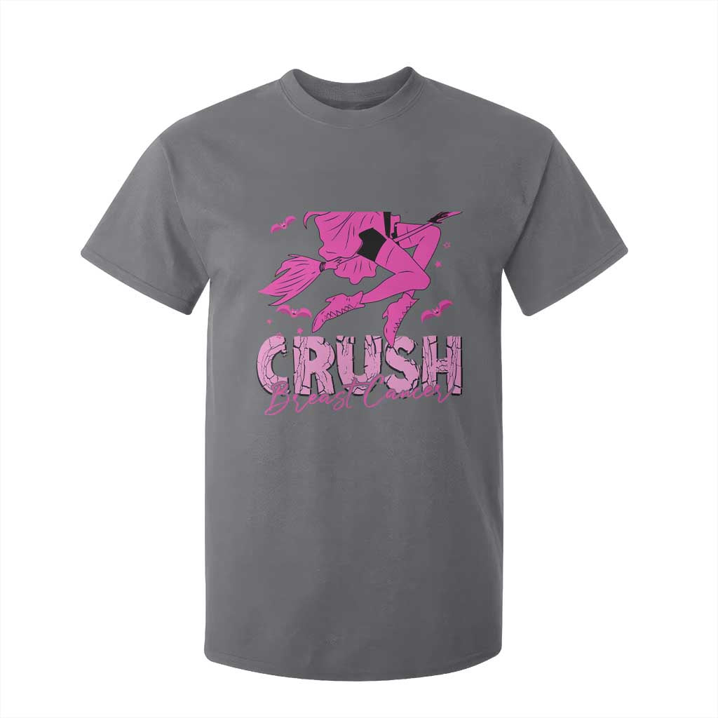 Breast Cancer Witch T Shirt For Kid Crush Pink Ribbon Halloween