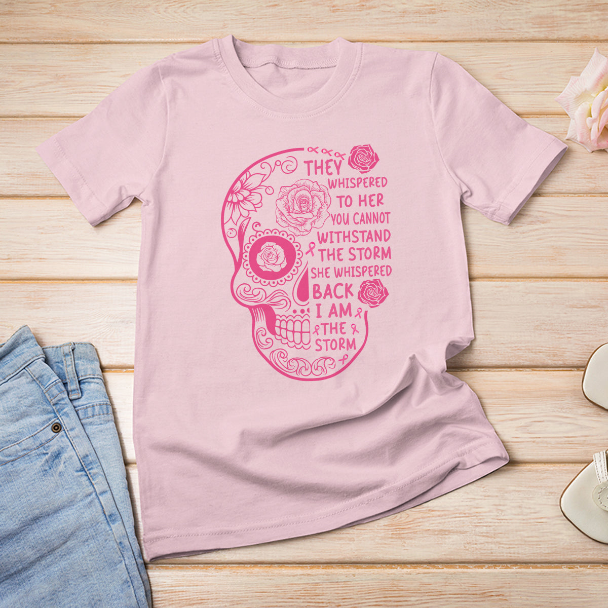 sugar-skull-breast-cancer-t-shirt-she-whispered-back-i-am-the-storm-pink-breast-cancer-warrior