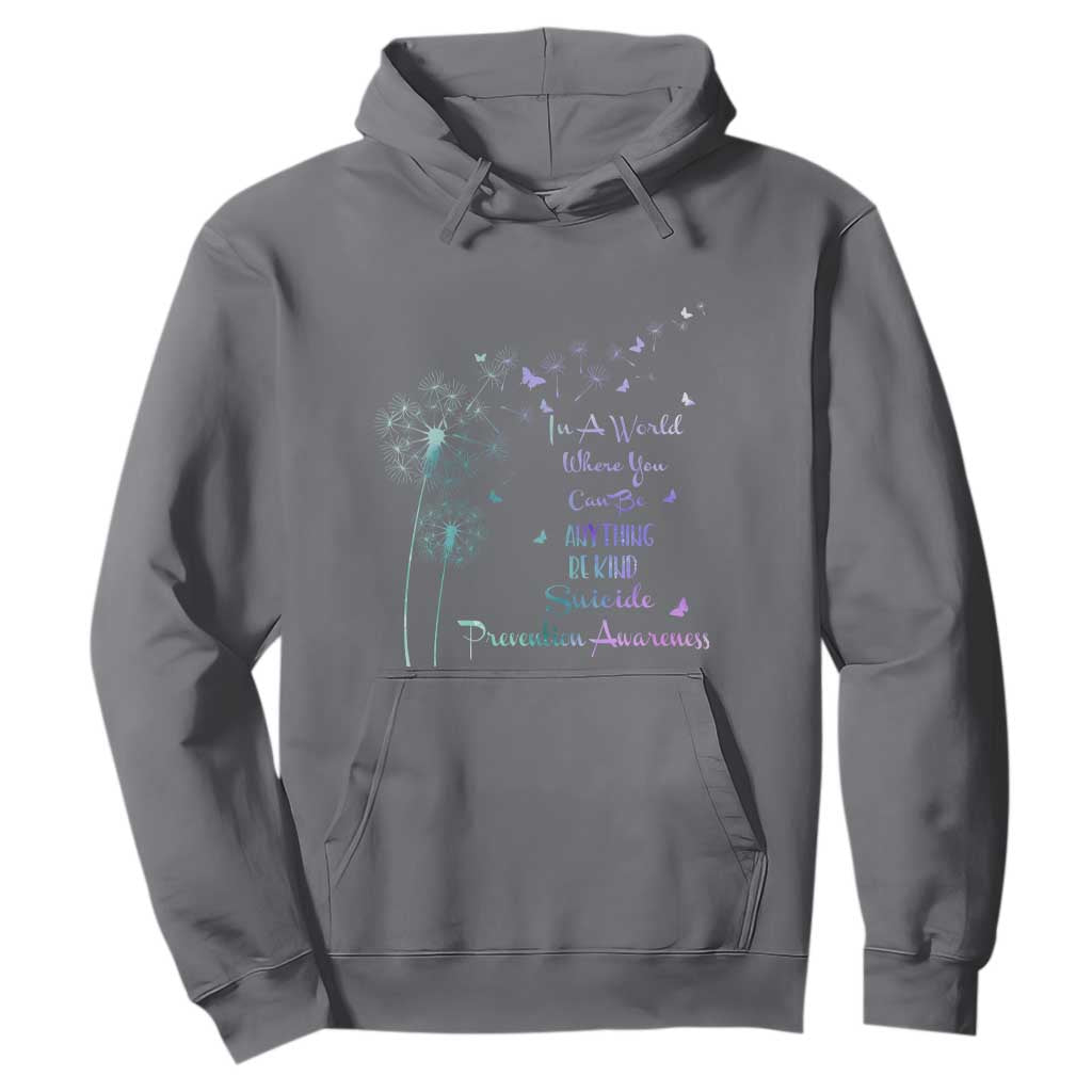Suicide Prevention Support Hoodie Dandelions Be Kind