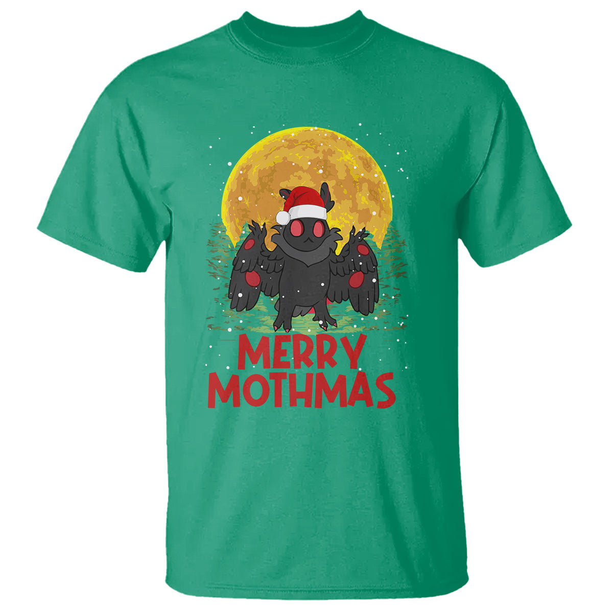 mothman-christmas-t-shirt-funny-merry-mothmas-cryptid-xmas-santa
