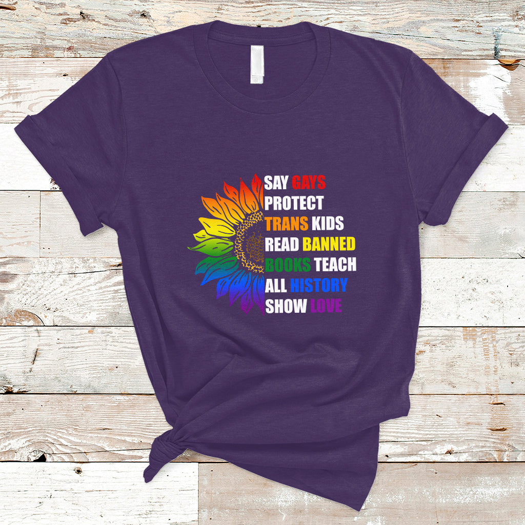 retro-groovy-t-shirt-say-gay-protect-trans-kids-read-banned-books-teach-history