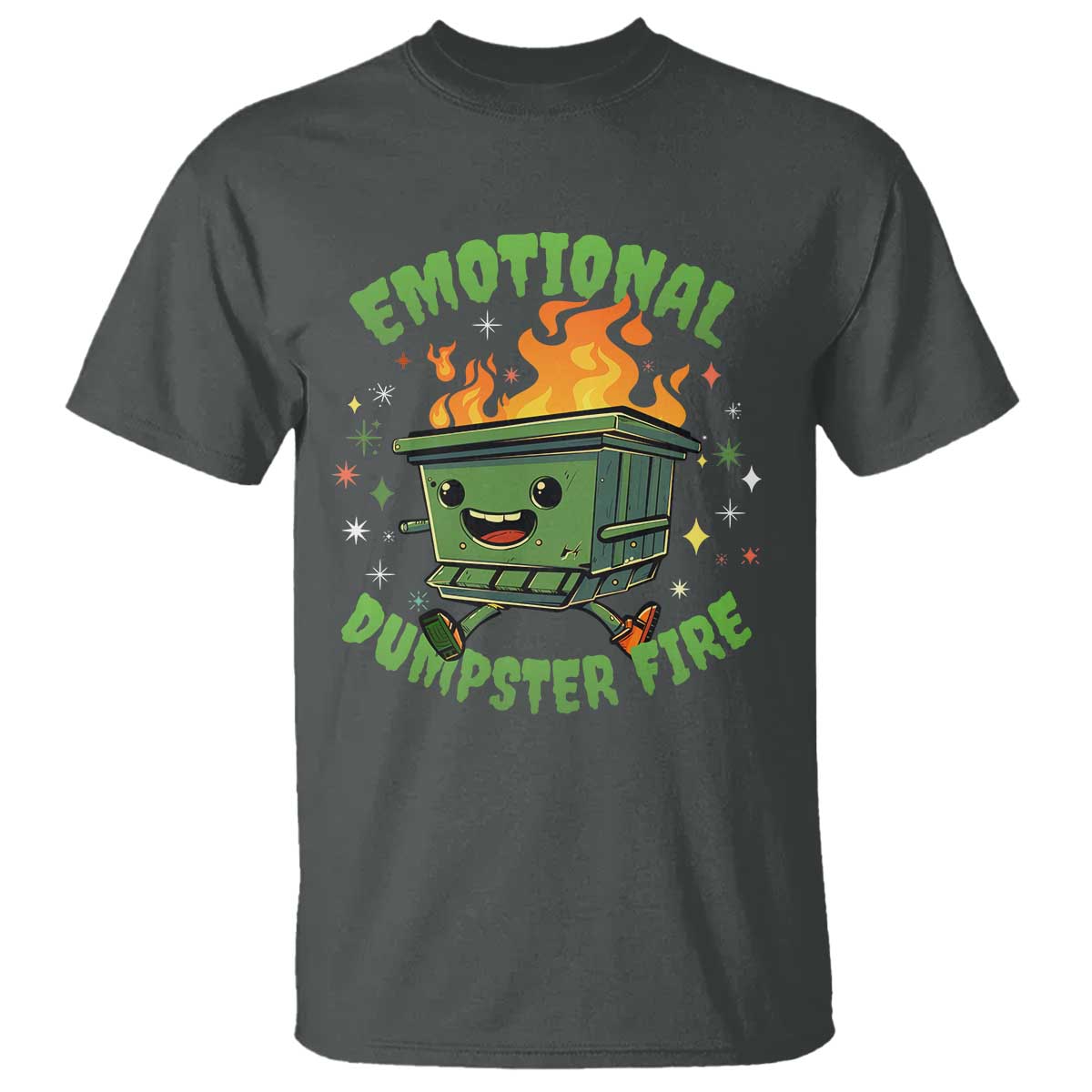 emotional-dumpster-fire-t-shirt-funny-mental-health-retro-groovy
