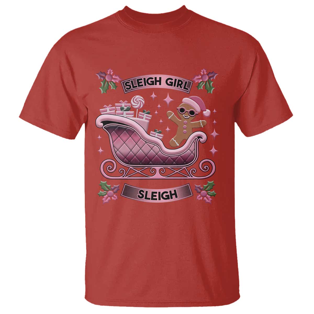 groovy-pink-christmas-gingerbrad-t-shirt-sleigh-girl-sleigh-festive-xmas-holiday-girls
