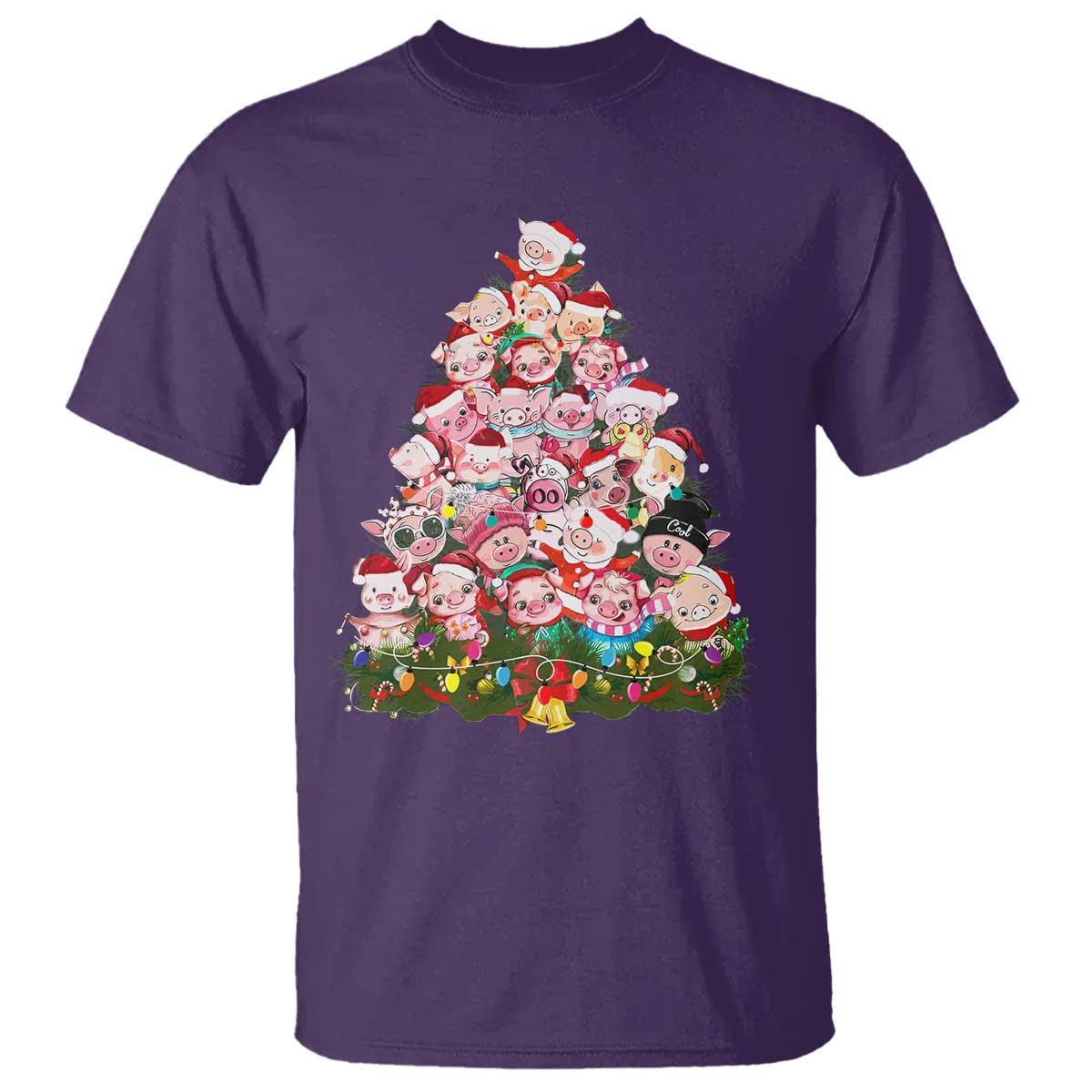 cute-pink-pigs-christmas-tree-t-shirt-funny-farmer-xmas-lights-festive-vibe