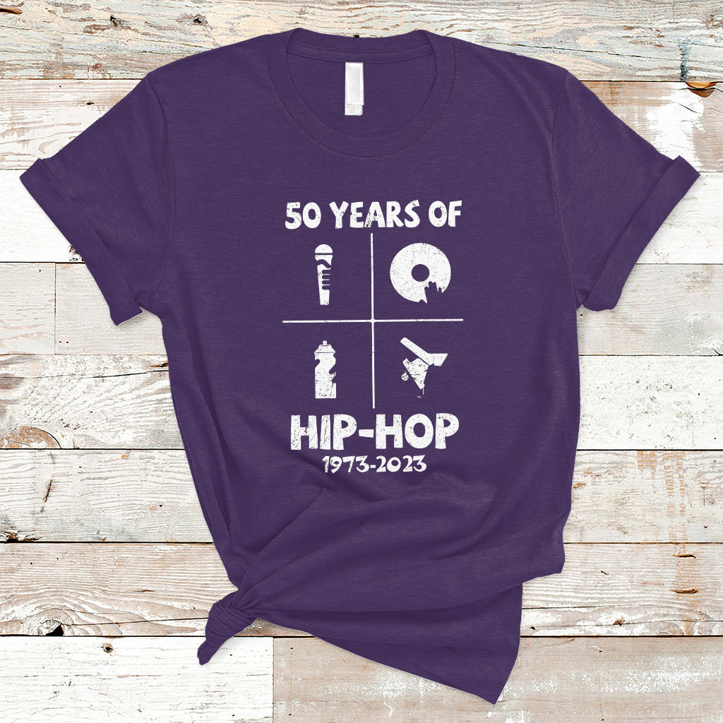 50-years-old-50th-anniversary-of-hip-hop-elements-of-hip-hop-t-shirt