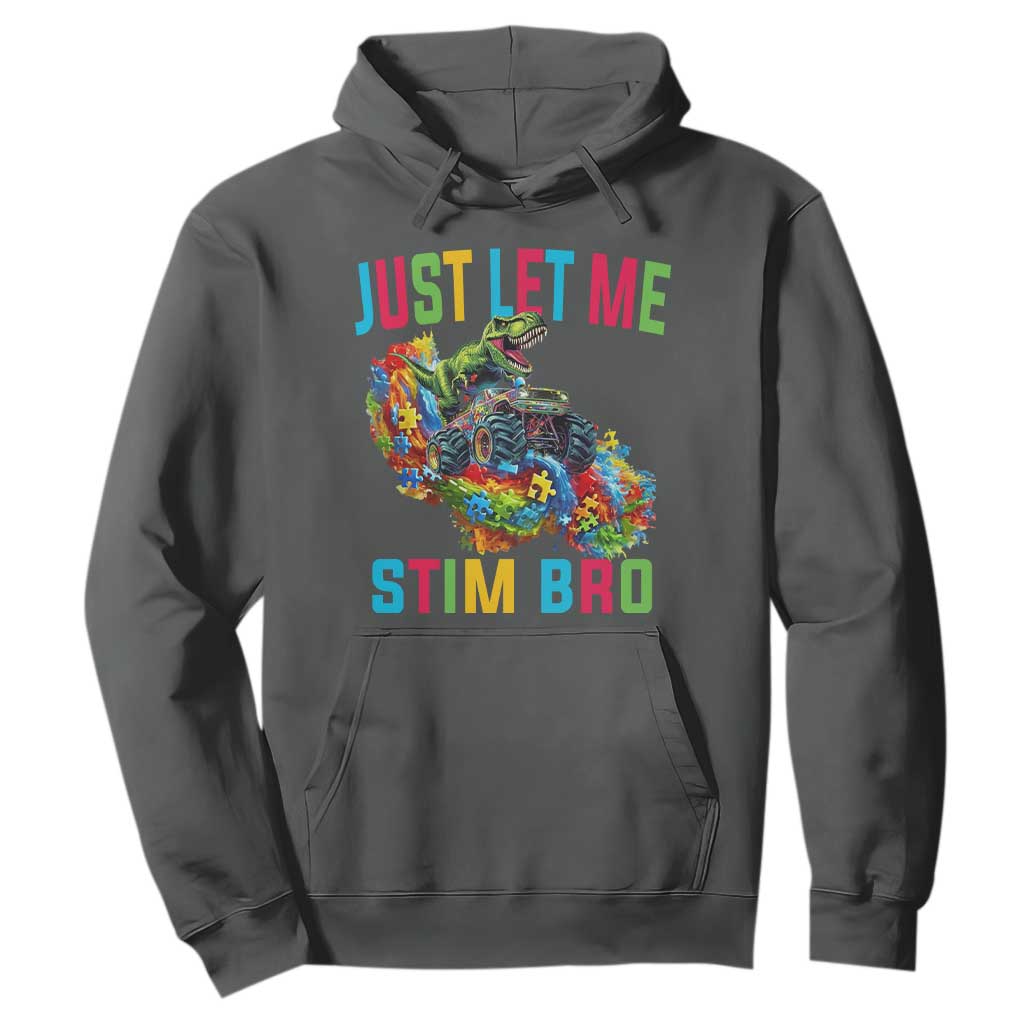Autistic Dino Rex Driving Monster Truck Hoodie Autism Is My Superpower