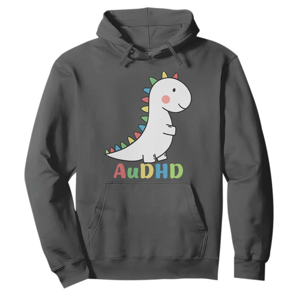 Cute Dinosaur AuDHD Hoodie ADHD Support