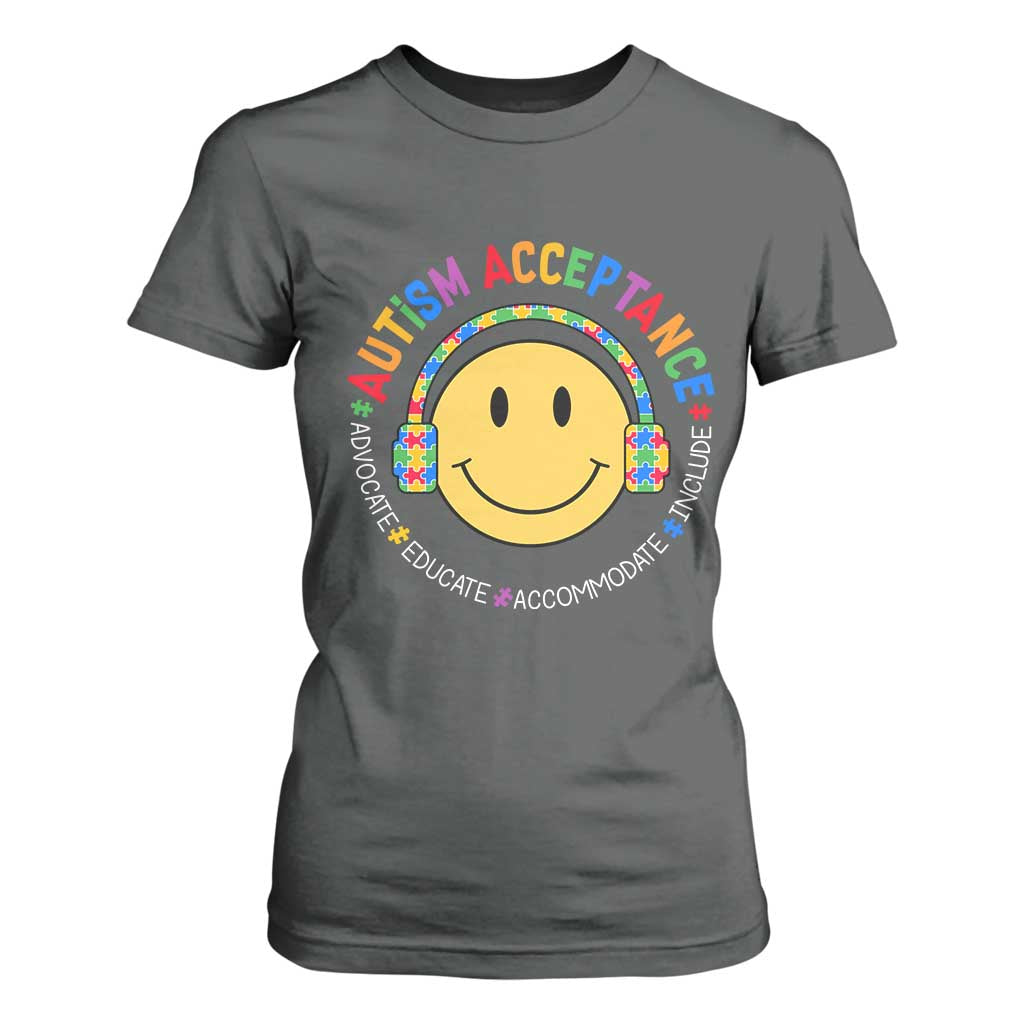 Autism Support Acceptance T Shirt For Women Special Education Teacher Kids