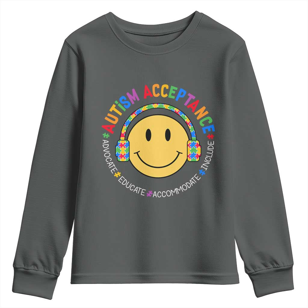 Autism Support Acceptance Youth Sweatshirt Special Education Teacher Kids