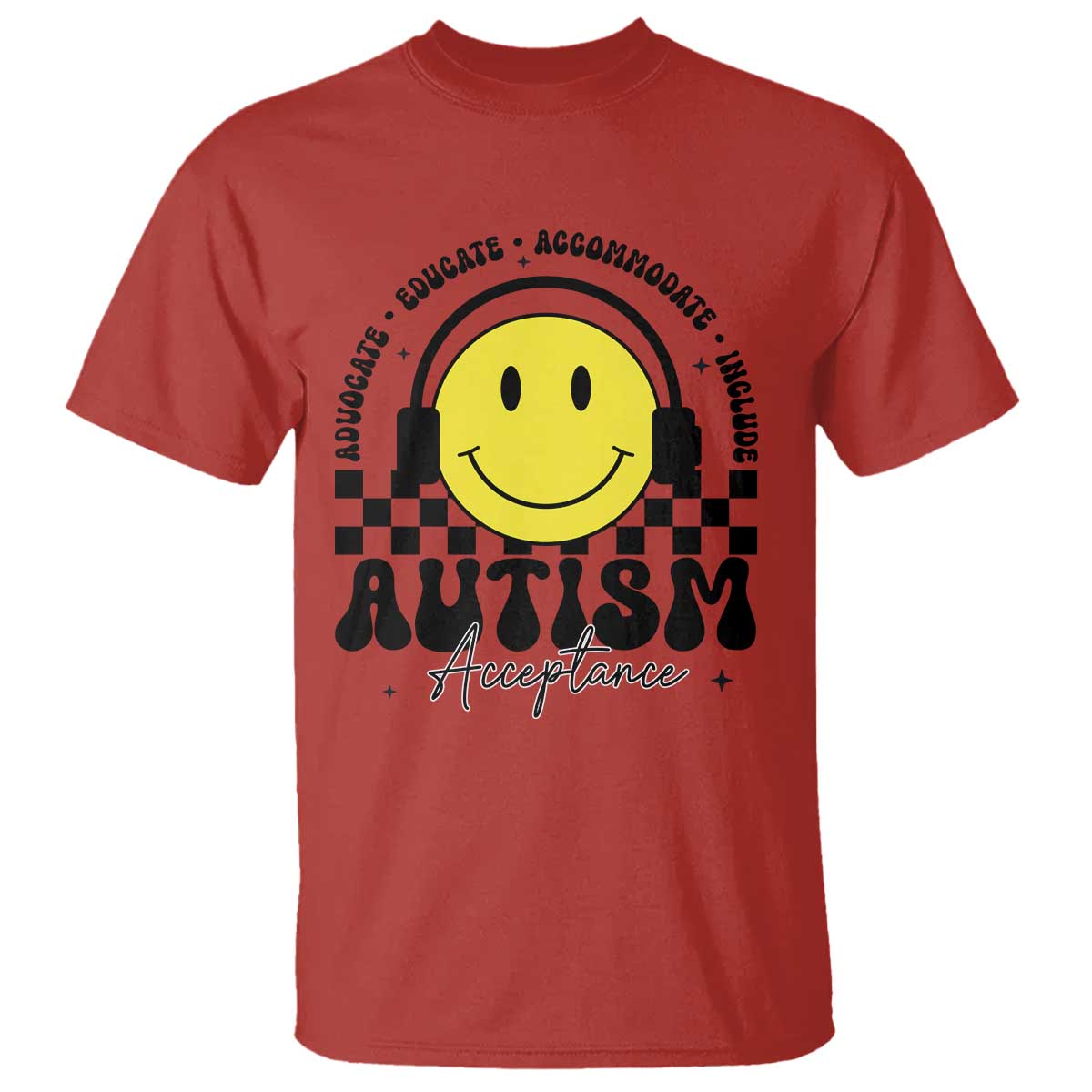 Autism Acceptance T Shirt Advocate Educate Accomodate Include Special Education