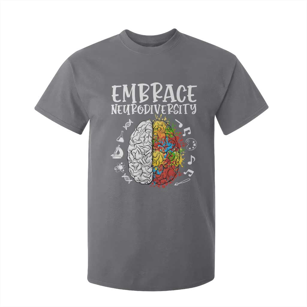 Embrace Neurodiversity T Shirt For Kid Autism ASD ADHD Acceptance Support Love