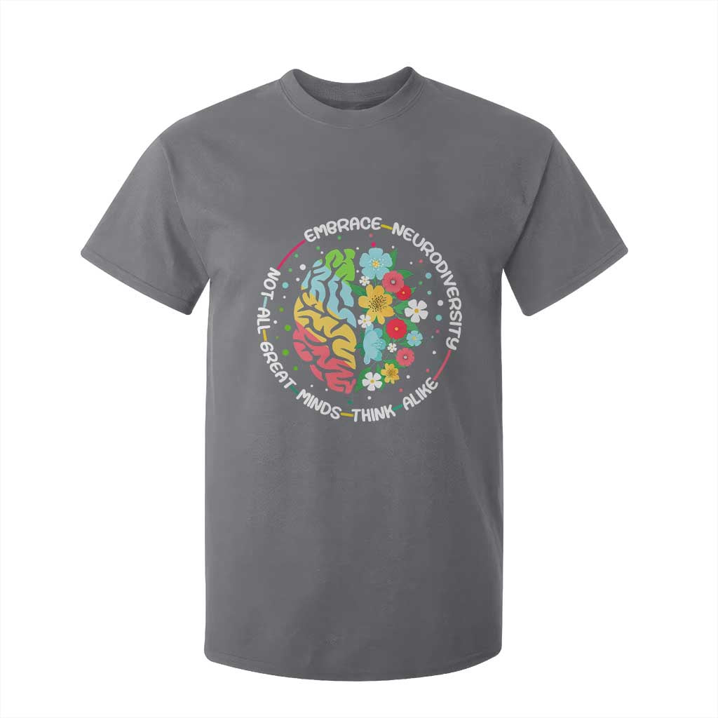 Embrace Neurodiversity T Shirt For Kid Neurodiverse Brain Autism ADHD Autistic
