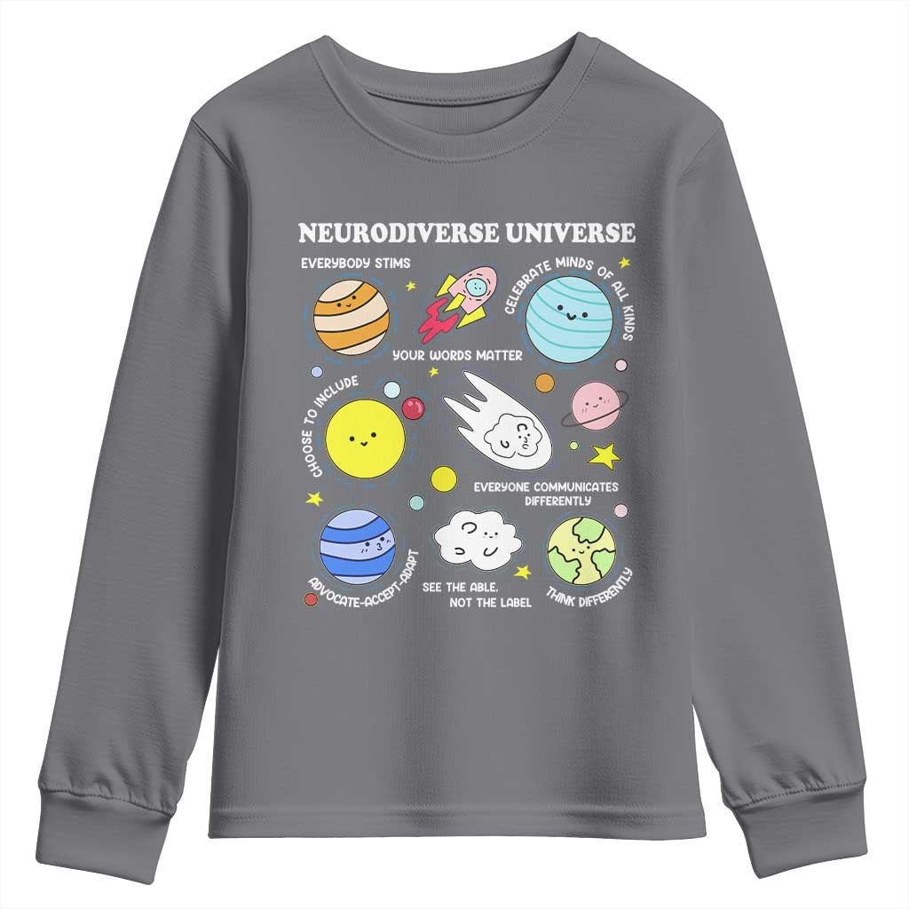 Neurodiverse Universe Youth Sweatshirt Autism ADHD ASD Neurodiversity