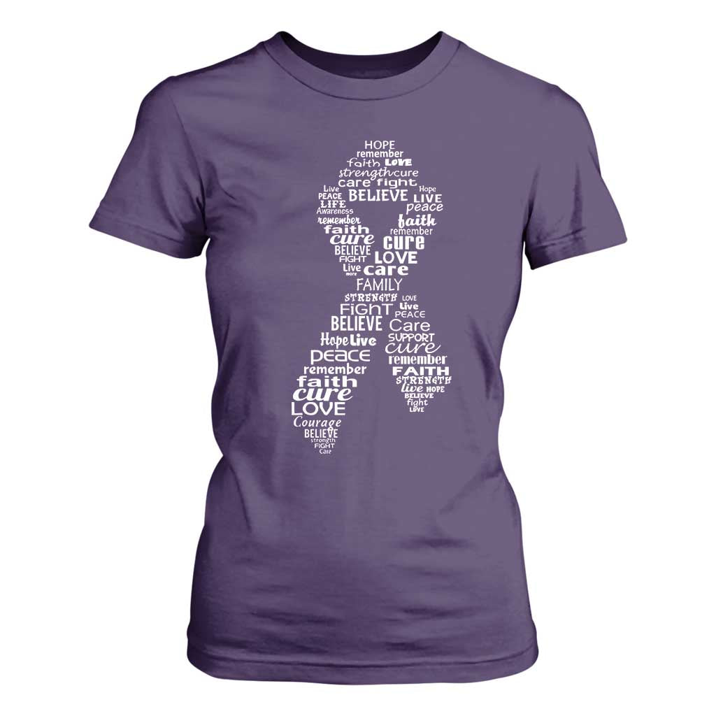 Inspirational Breast Cancer Support T Shirt For Women Pink Ribbon Warrior