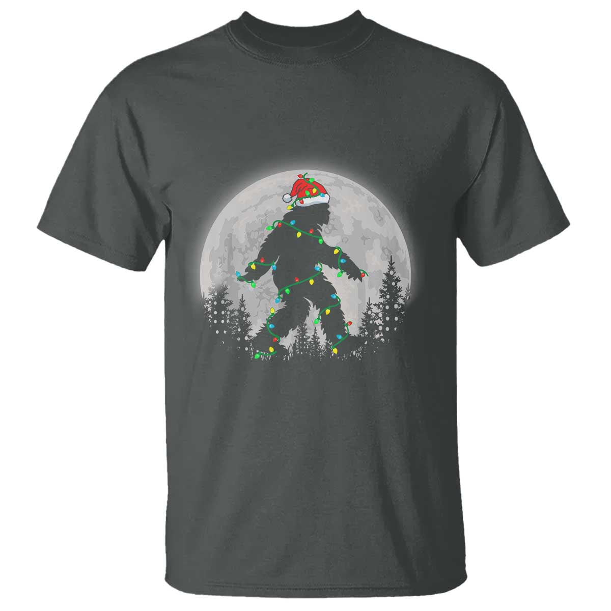 christmas-bigfoot-t-shirt-sasquatch-with-santa-hat-xmas-tree-lights