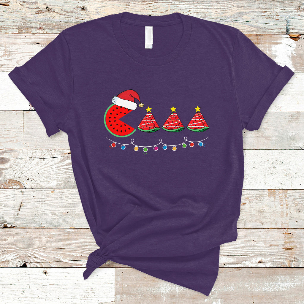 christmas-in-july-t-shirt-lighting-santa-watermelon-pie-eating-christmas-in-july