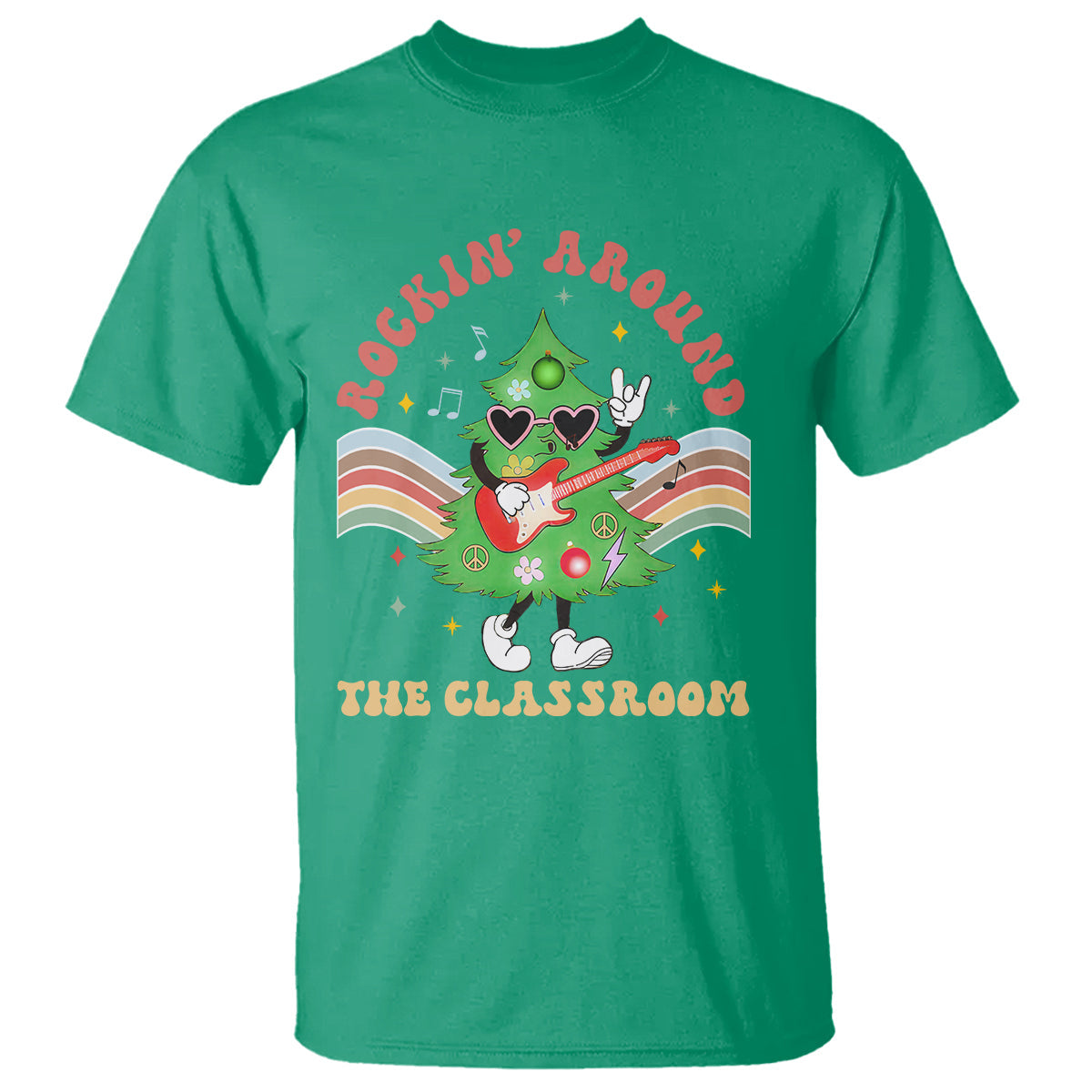 teacher-christmas-t-shirt-rockin-around-the-classroom-groovy-xmas-tree