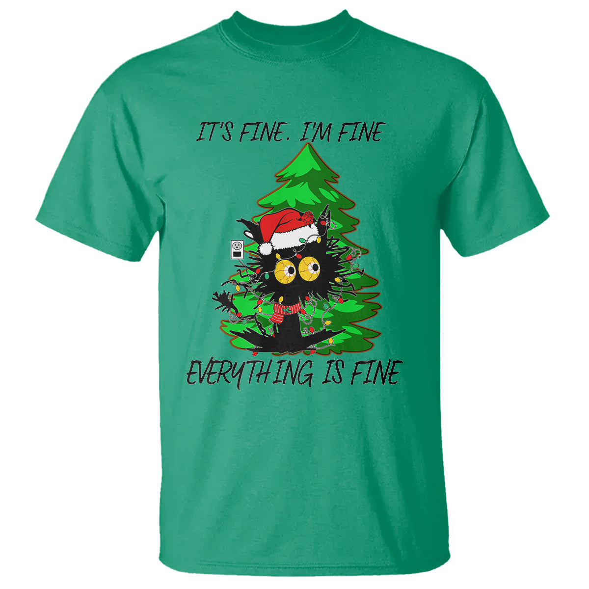 black-cat-christmas-t-shirt-its-fine-im-fine-everthing-is-fine-funny-xmas