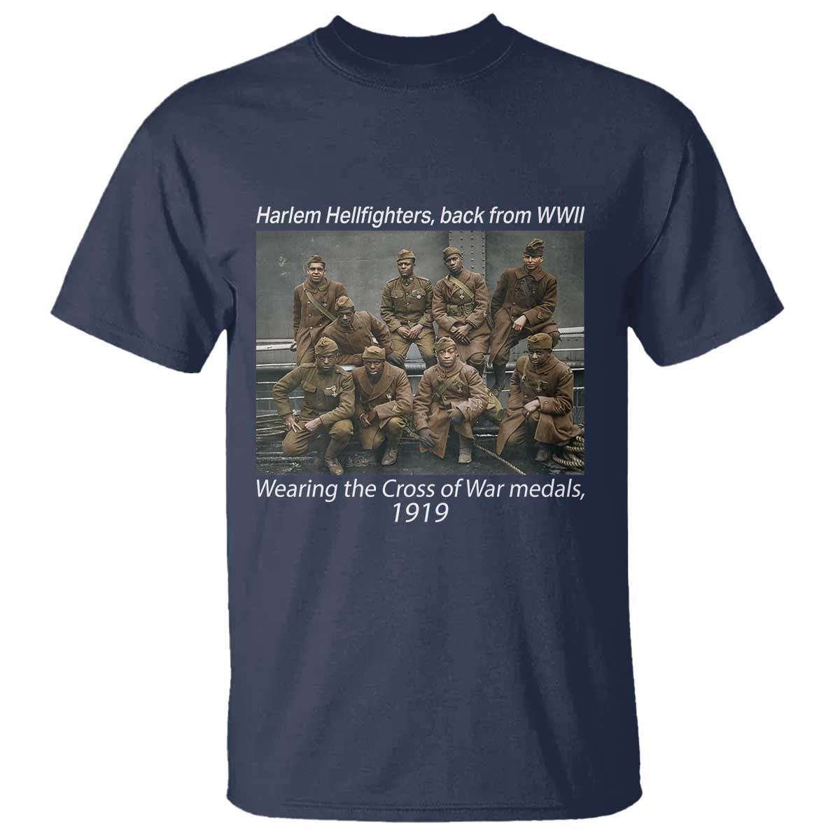 harlem-hellfighters-1919-wwii-heroes-t-shirt-cross-of-war-medal-tribute-african-american-black-history