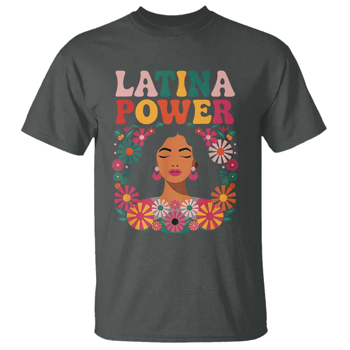 latina-power-t-shirt-floral-hispanic-heritage