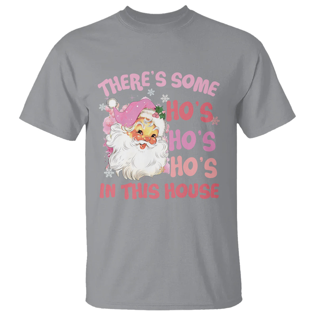 christmas-pink-santa-t-shirt-theres-some-hos-in-this-house-retro-xmas-vibe