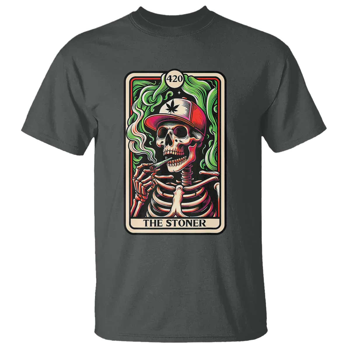 skeleton-420-the-stoner-t-shirt-retro-tarot-card-weed-lover-cannabis-trippy-vibes