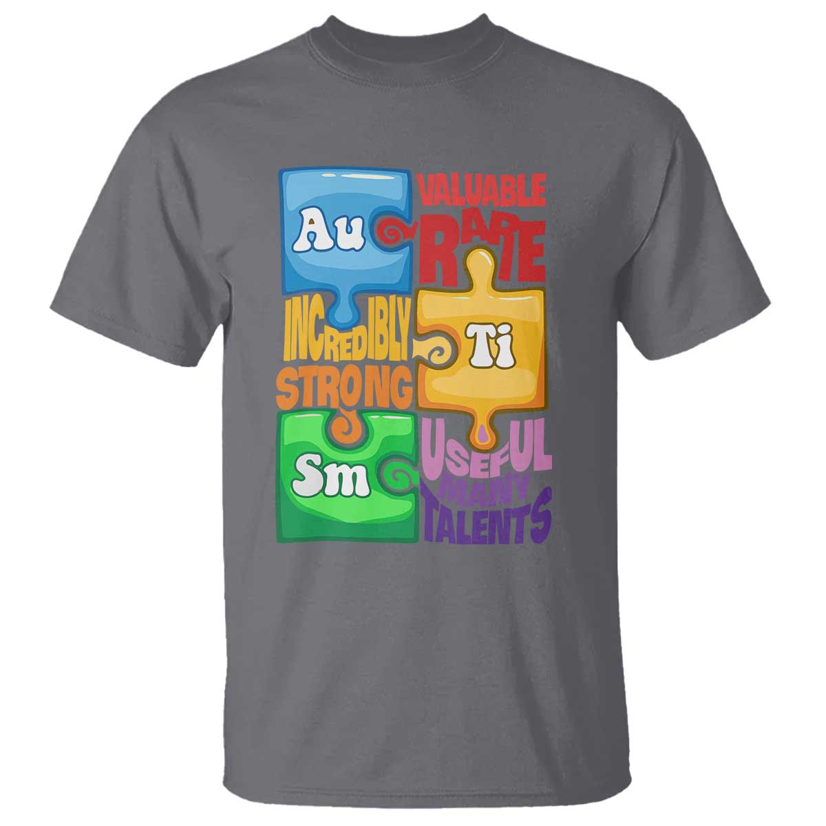Autism Acceptance Support Embrace Neurodiversity T Shirt Puzzle Pieces