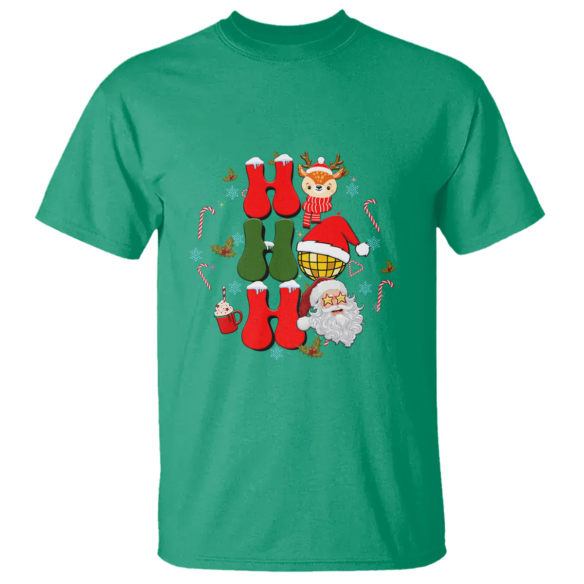 retro-groovy-christmas-ho-ho-ho-reindeer-disco-ball-santa-xmas-t-shirt