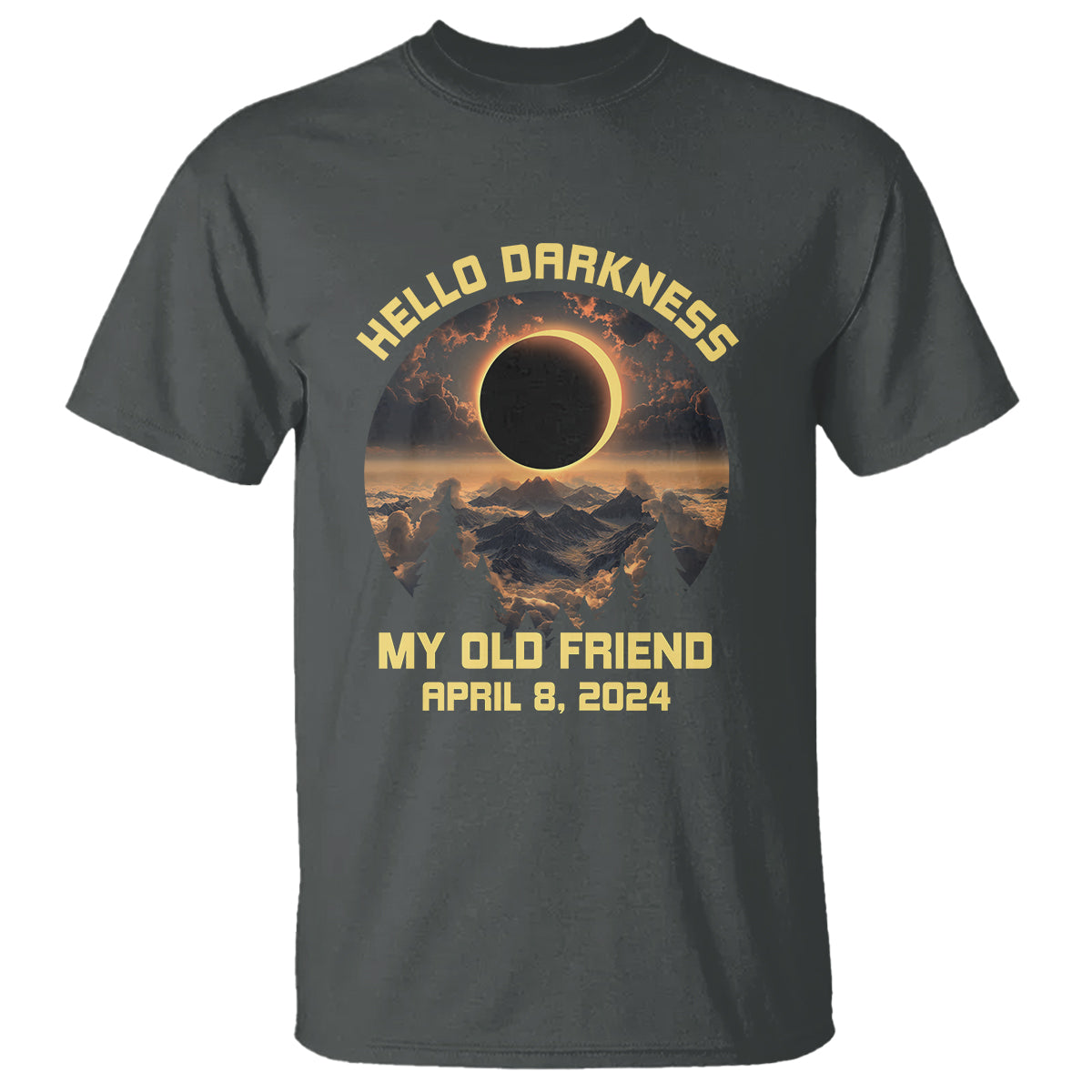 total-solar-eclipse-t-shirt-hello-darkness-my-old-friend-april-8-2024-american-totality
