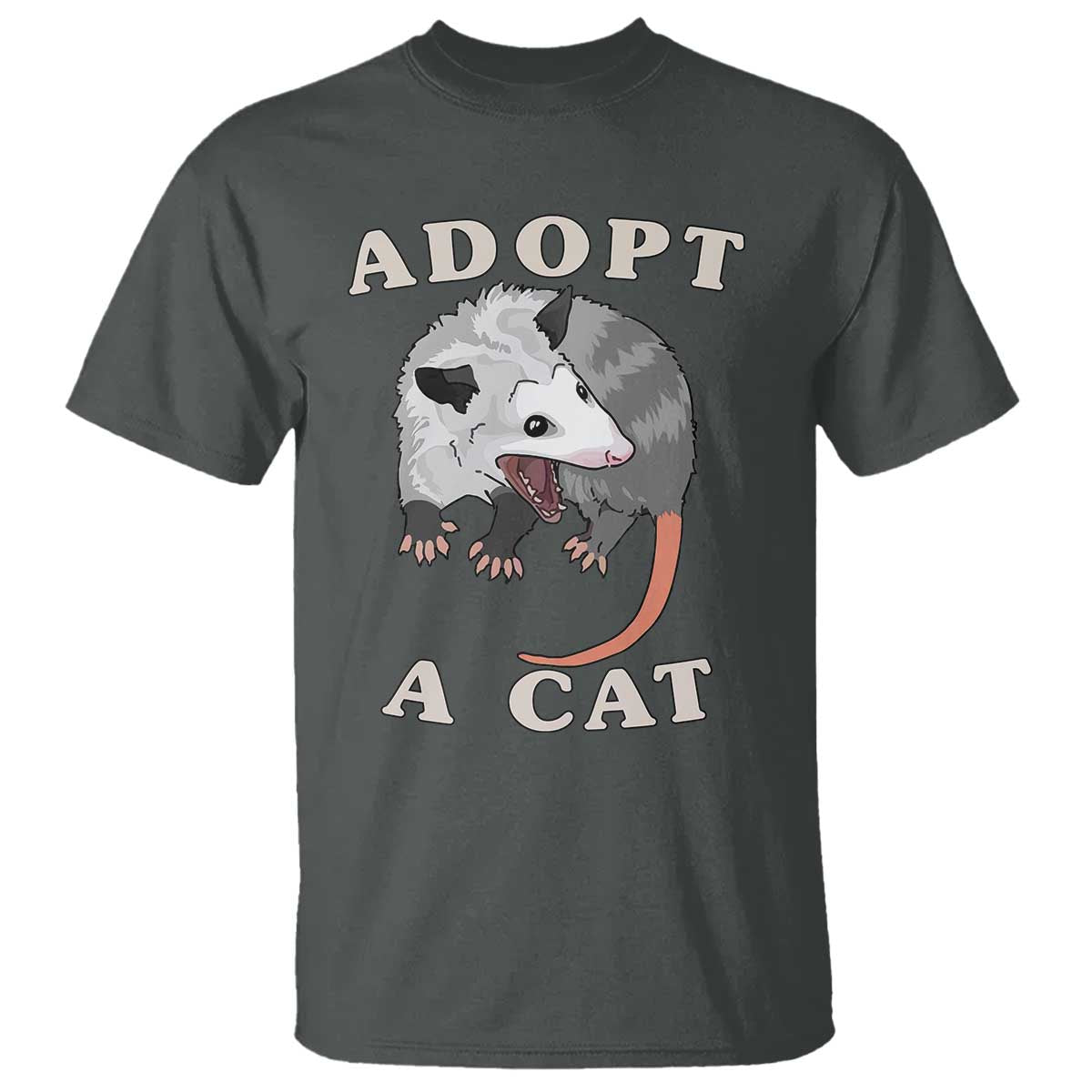 funny-opossum-meme-t-shirt-adopt-a-cat-possum-team-trash-vibes