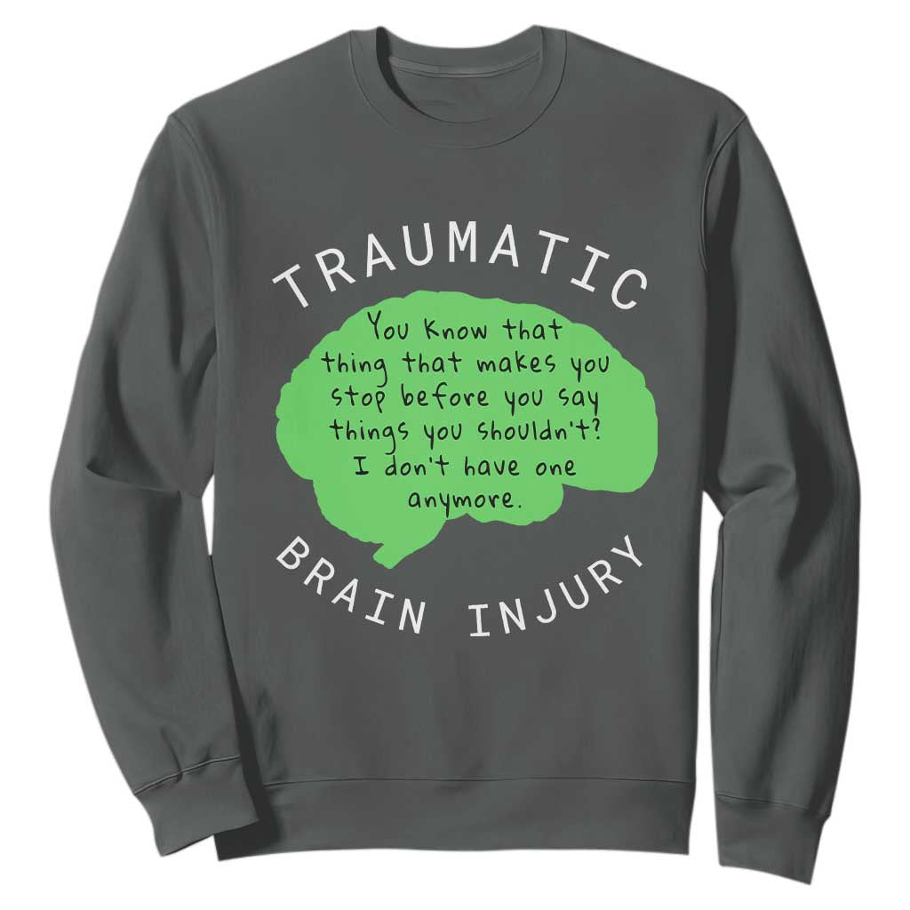 Traumatic Brain Injury Support Sweatshirt TBI Warrior Fighter Squad
