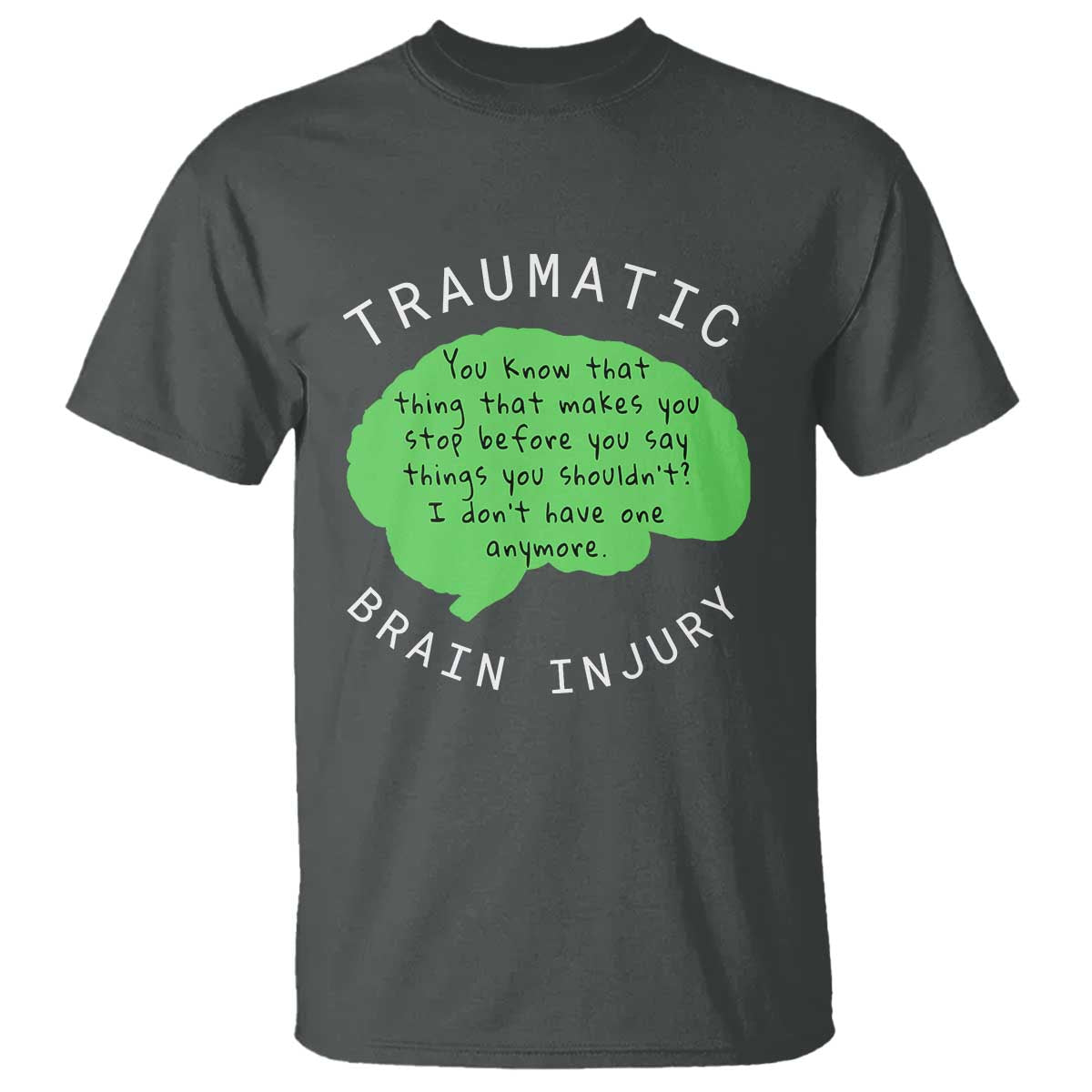 Traumatic Brain Injury Support T Shirt TBI Warrior Fighter Squad