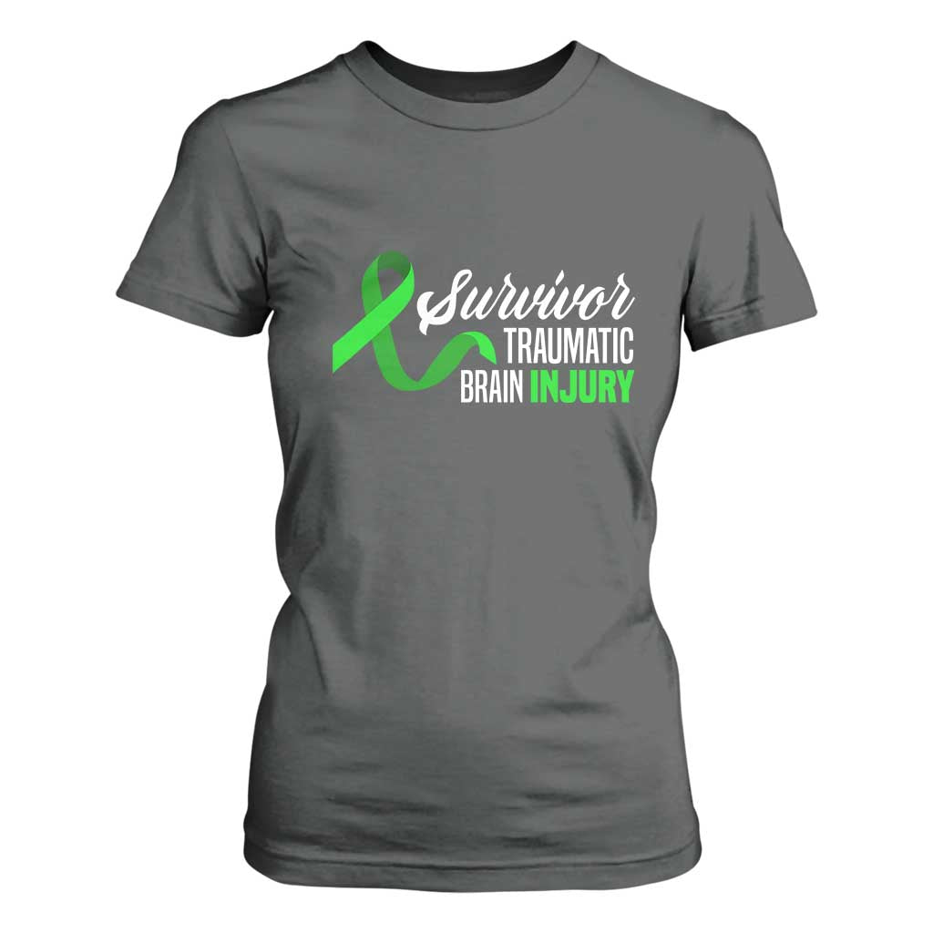 Traumatic Brain Injury Support T Shirt For Women TBI Survivor