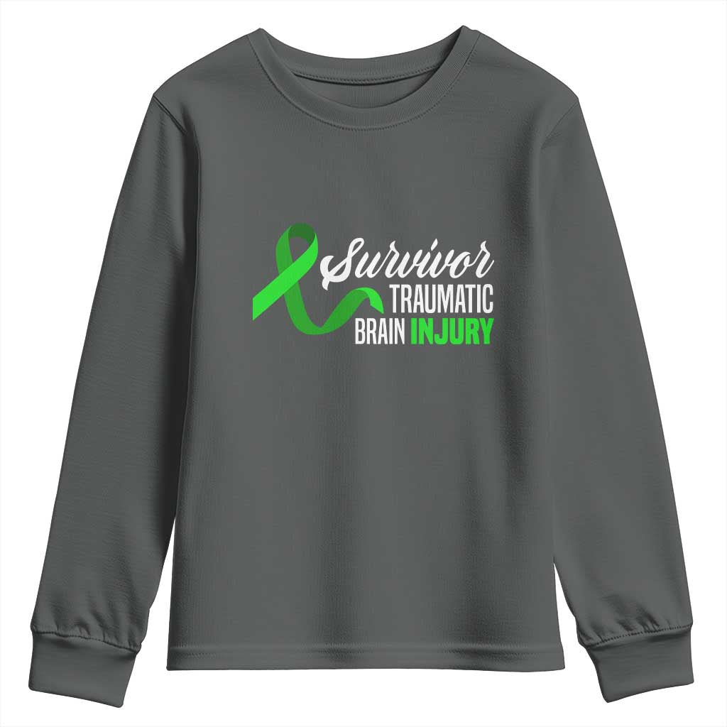 Traumatic Brain Injury Support Youth Sweatshirt TBI Survivor