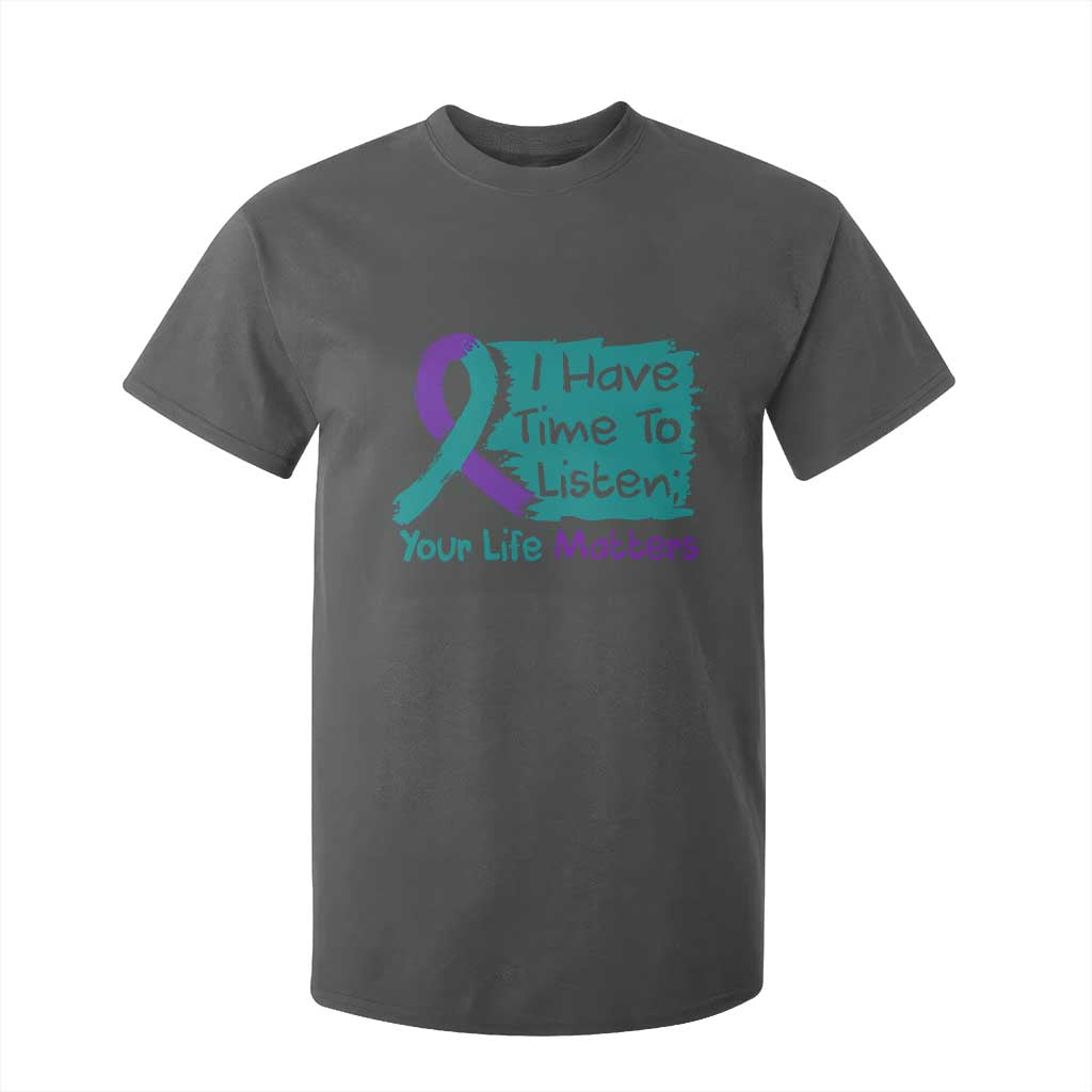 Choose To Keep Going Semicolon Flower Graphic T Shirt For Kid Suicide Prevention Mental Health Support