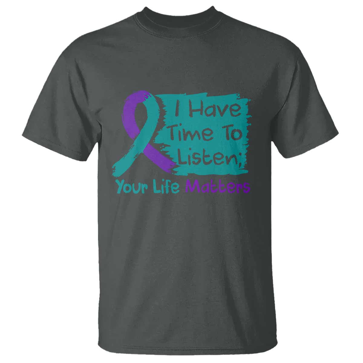 Choose To Keep Going Semicolon Flower Graphic T Shirt Suicide Prevention Mental Health Support