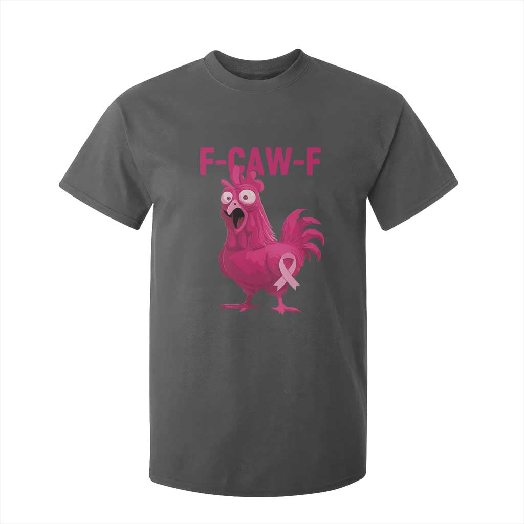 Fcawf Pink Chicken Ribbon Funny Breast Cancer Support T Shirt For Kid Sarcastic Survivor Humor
