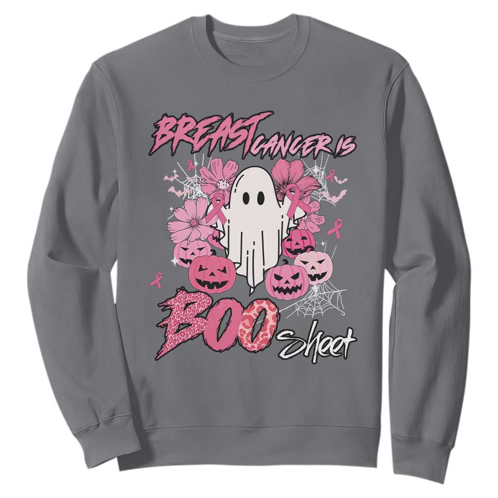 Halloween Breast Cancer Support Squad Sweatshirt Save Your Boo Bees Spooky Boos Ghost