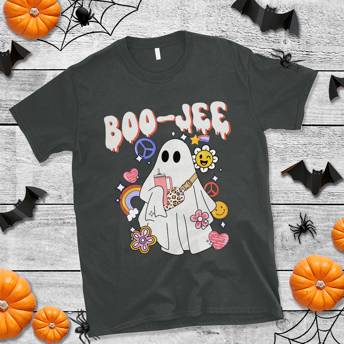 ghost-halloween-costume-t-shirt-spooky-season-hippie-boujee-boo-jee
