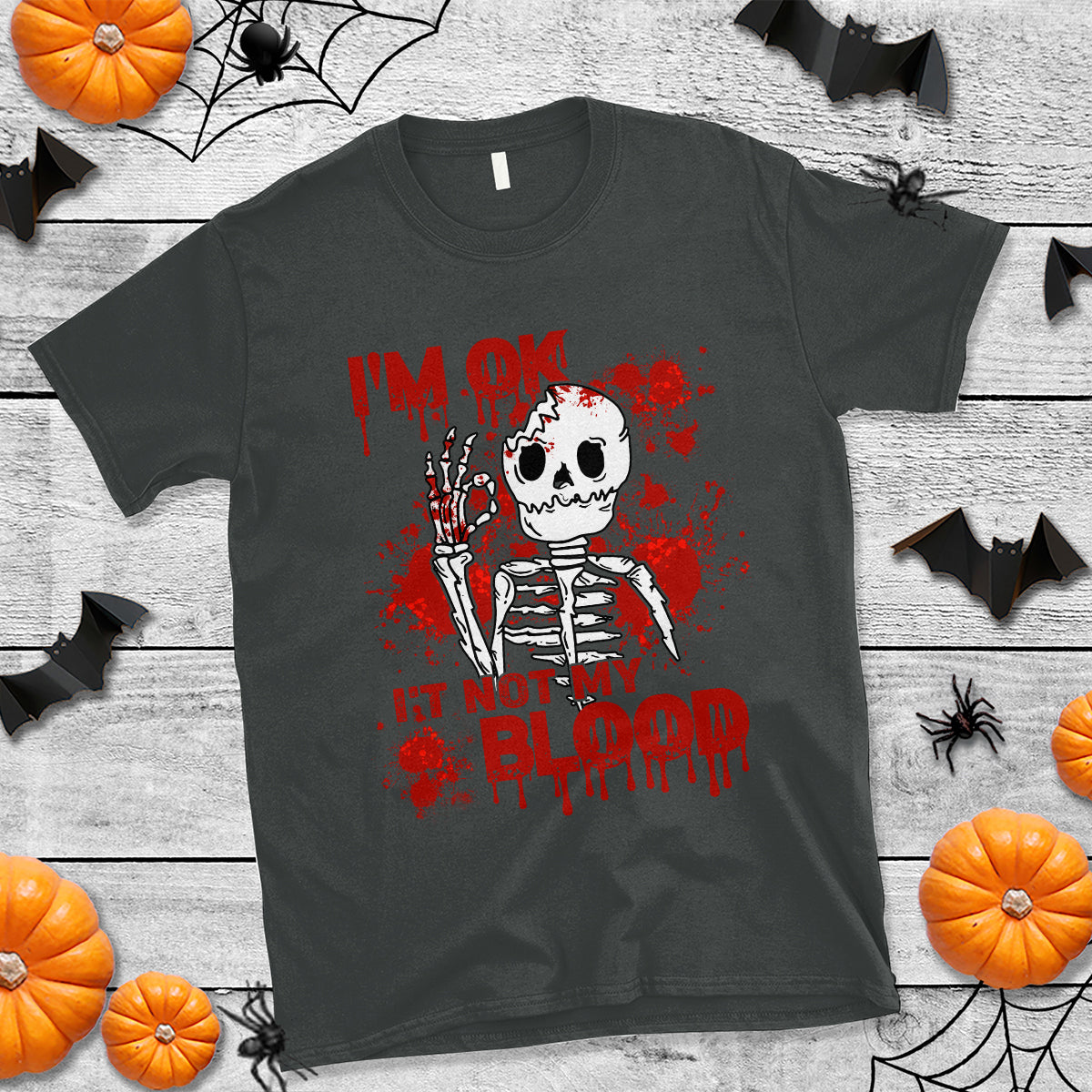 funny-skeleton-t-shirt-im-ok-its-not-my-blood-halloween-joke