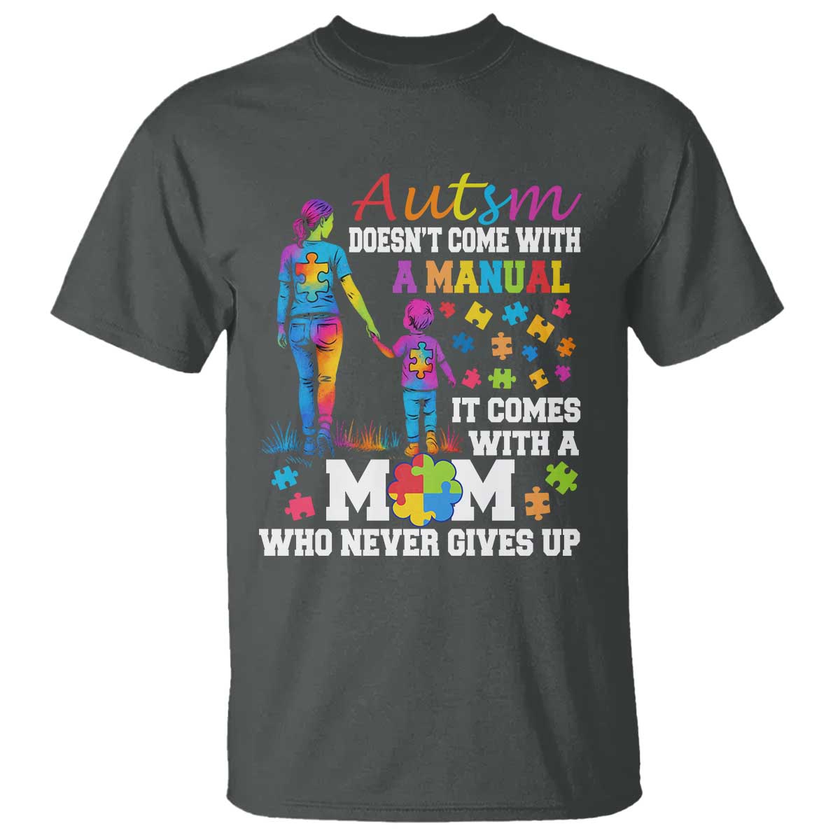 autism-mom-t-shirt-who-never-gives-up-family-support-autistic