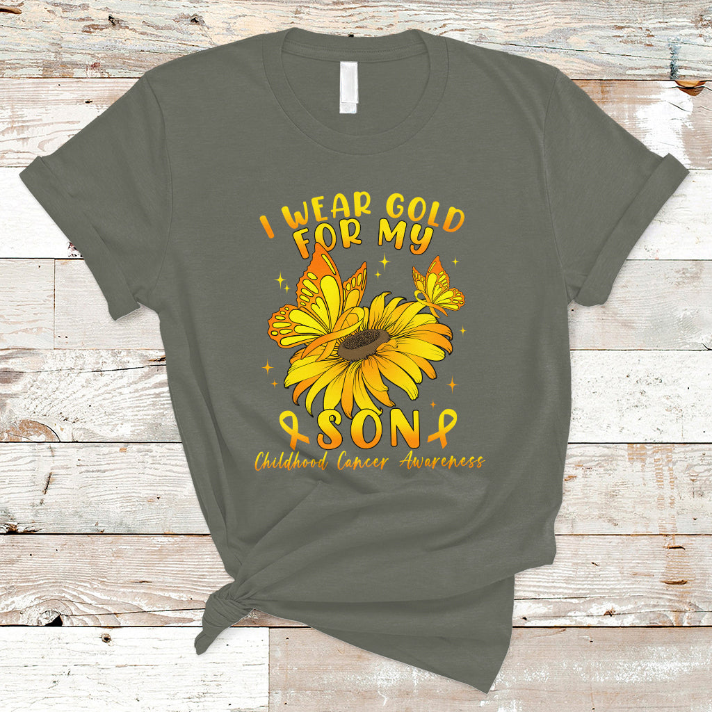 chilhood-cancer-awareness-t-shirt-i-wear-gold-for-my-son-sunflower-1