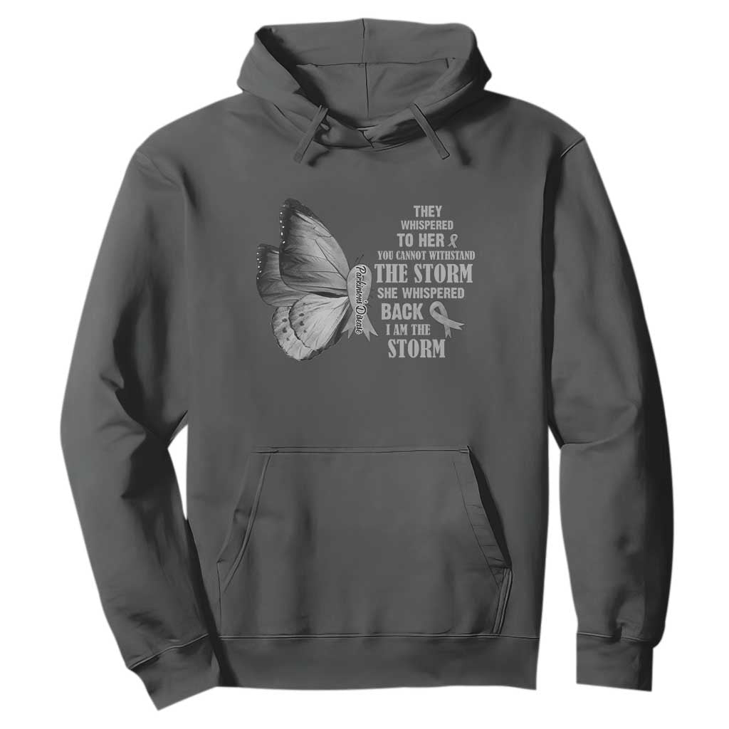 Parkinson's Support Squad Hoodie She Whispered Back I Am The Storm