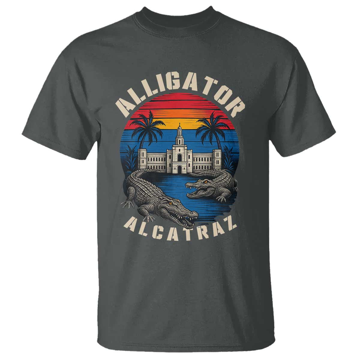alligator-alcatraz-political-t-shirt-florida-prison-state-retro-sunset