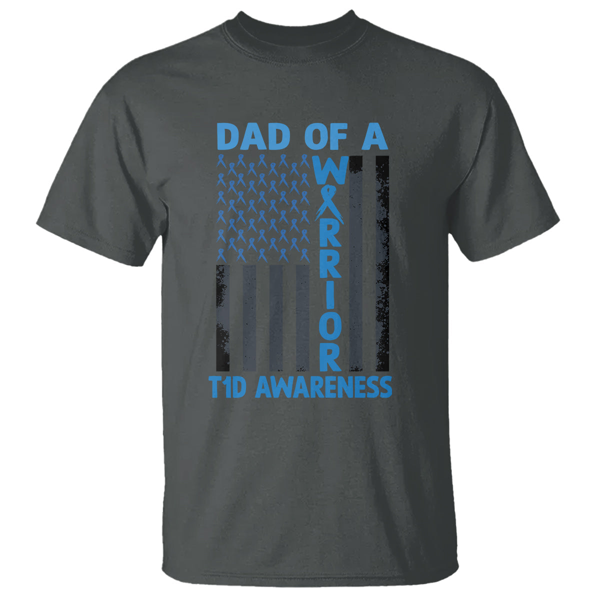 blue-american-flag-dad-of-a-warrior-t1d-awareness-t-shirt
